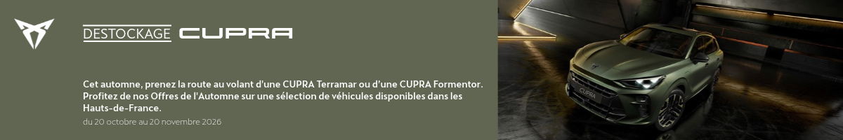 Le déstockage d’automne Cupra est lancé !
