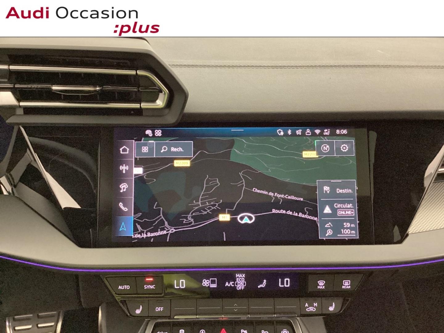 Voitures occasions Audi A3 Sportback S line Nice