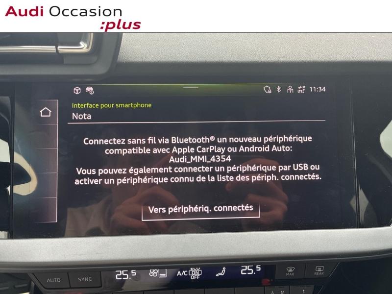 Voitures occasions Audi A3 Sportback S line Augny