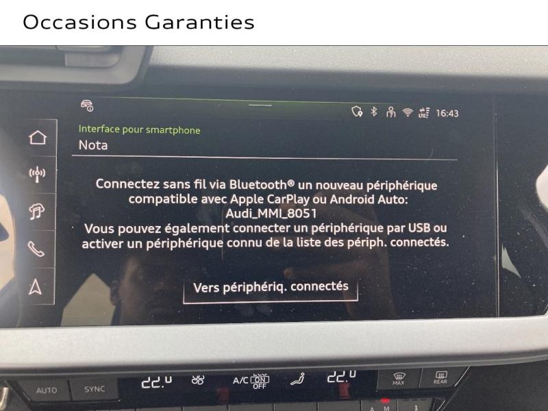 Voitures occasions Audi A3 Sportback S line Augny