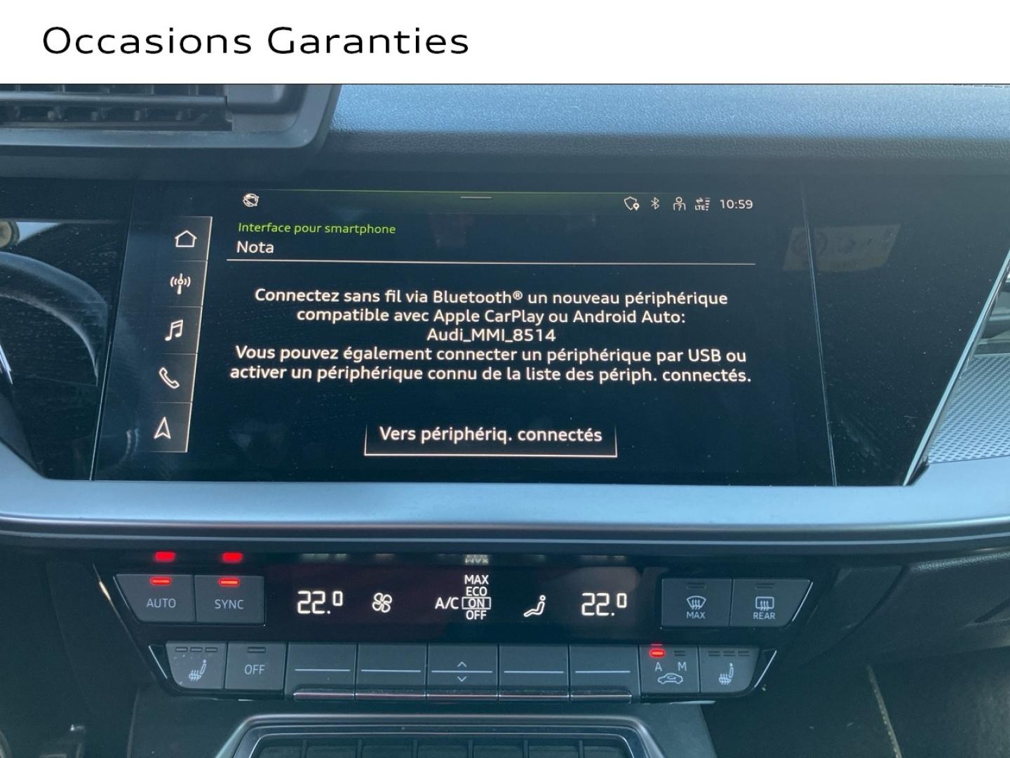 Voitures occasions Audi A3 Sportback S line Augny