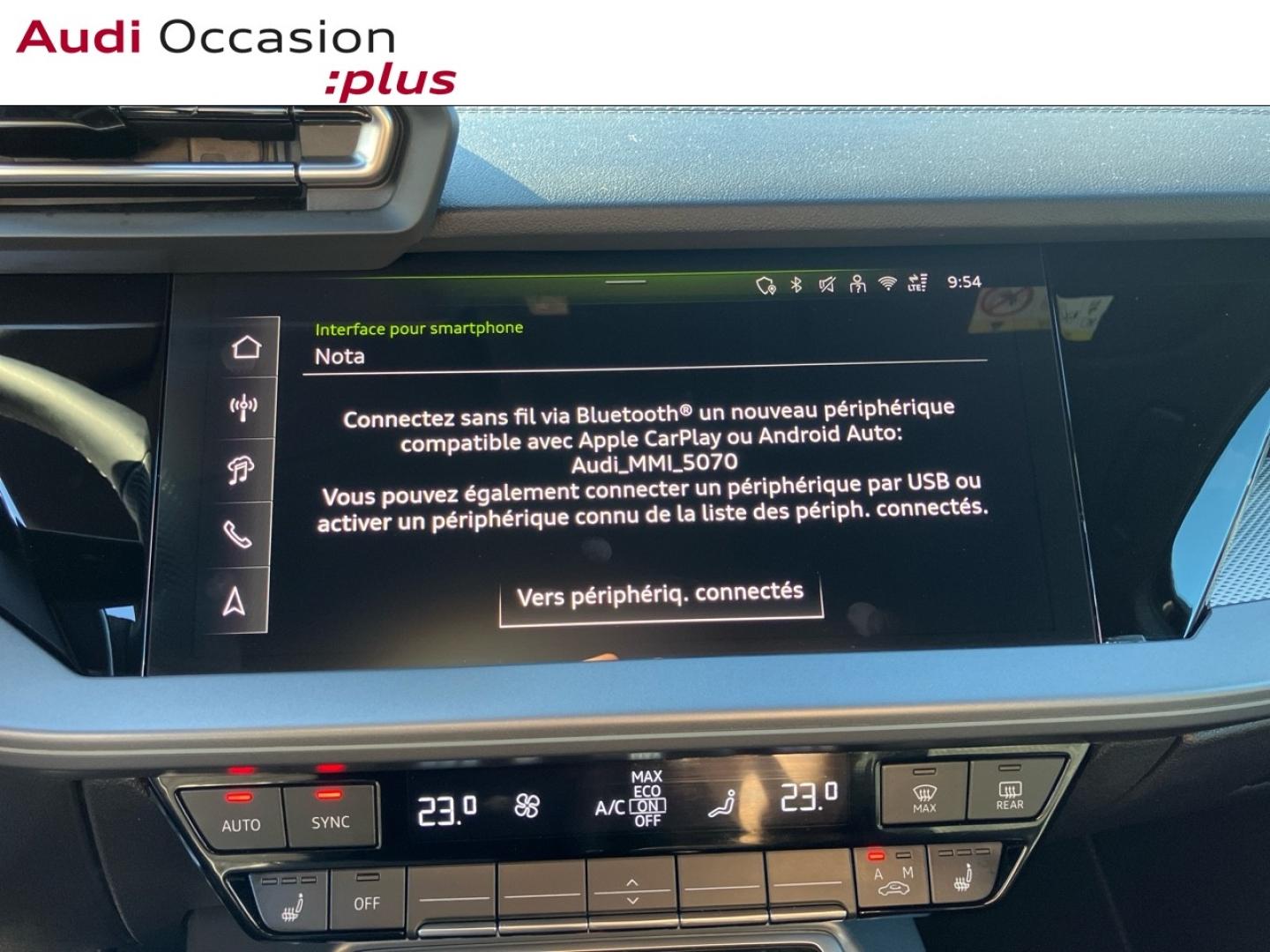 Voitures occasions Audi A3 Sportback S line Augny