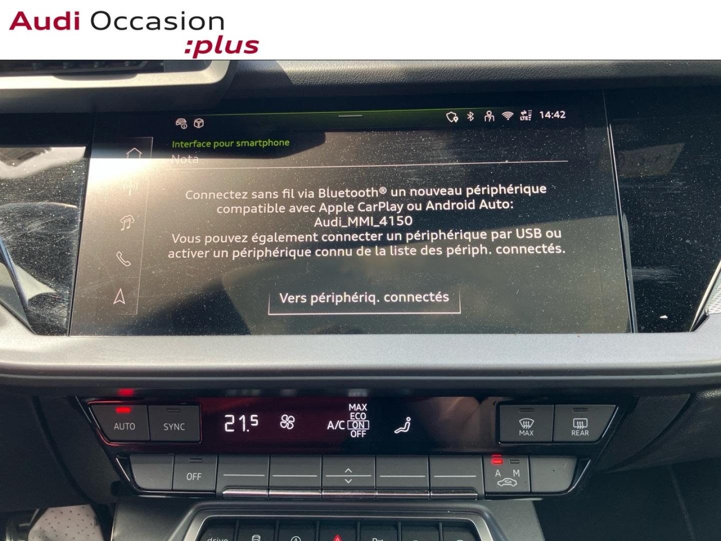 Voitures occasions Audi A3 Sportback S line Augny
