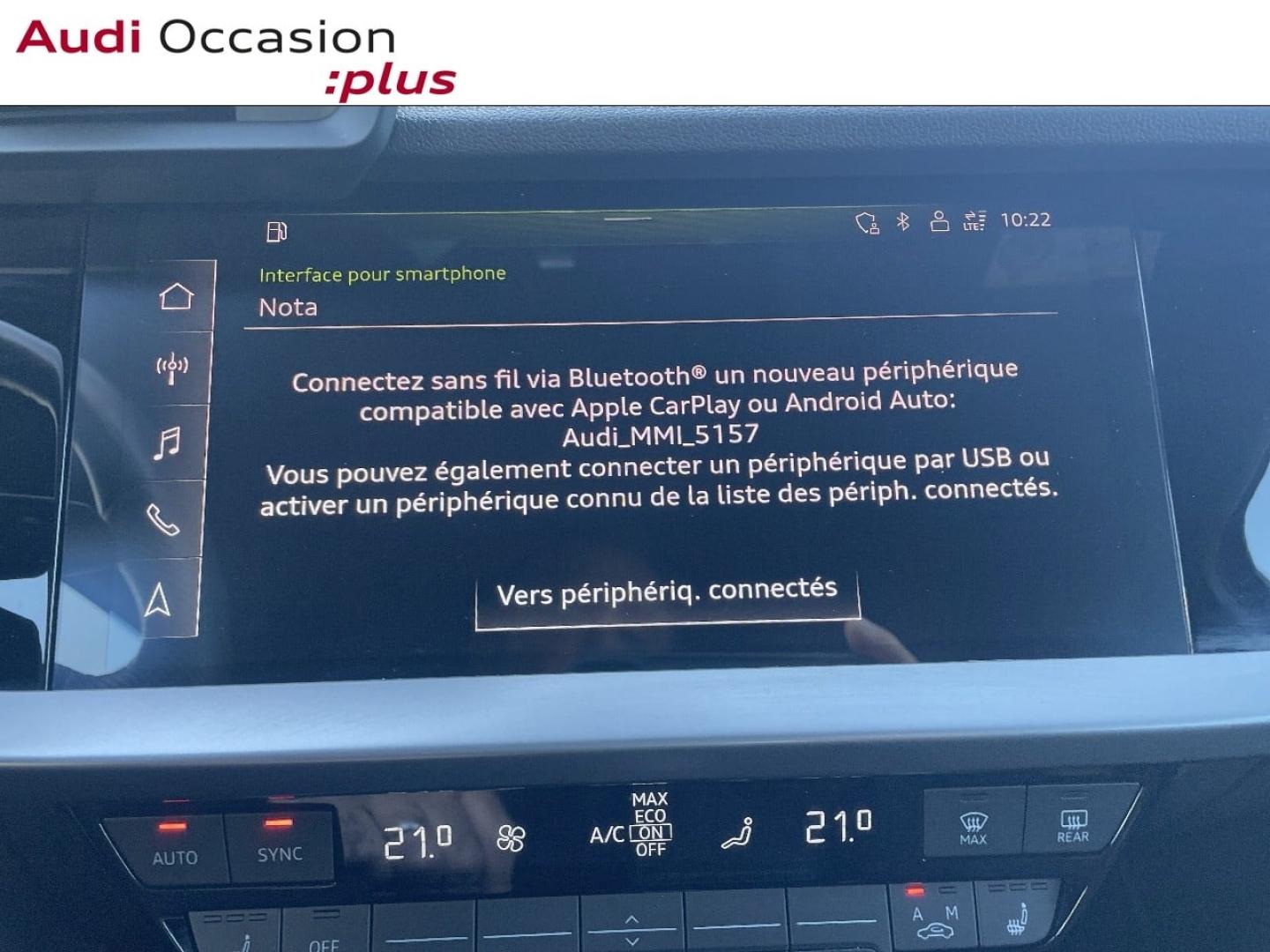 Voitures occasions Audi A3 Sportback S line Augny