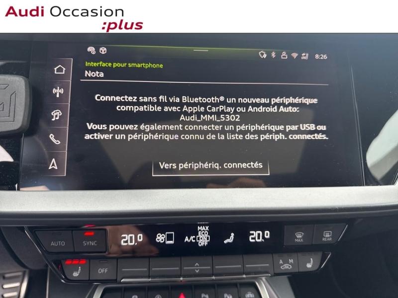 Voitures occasions Audi A3 Sportback S line Lille