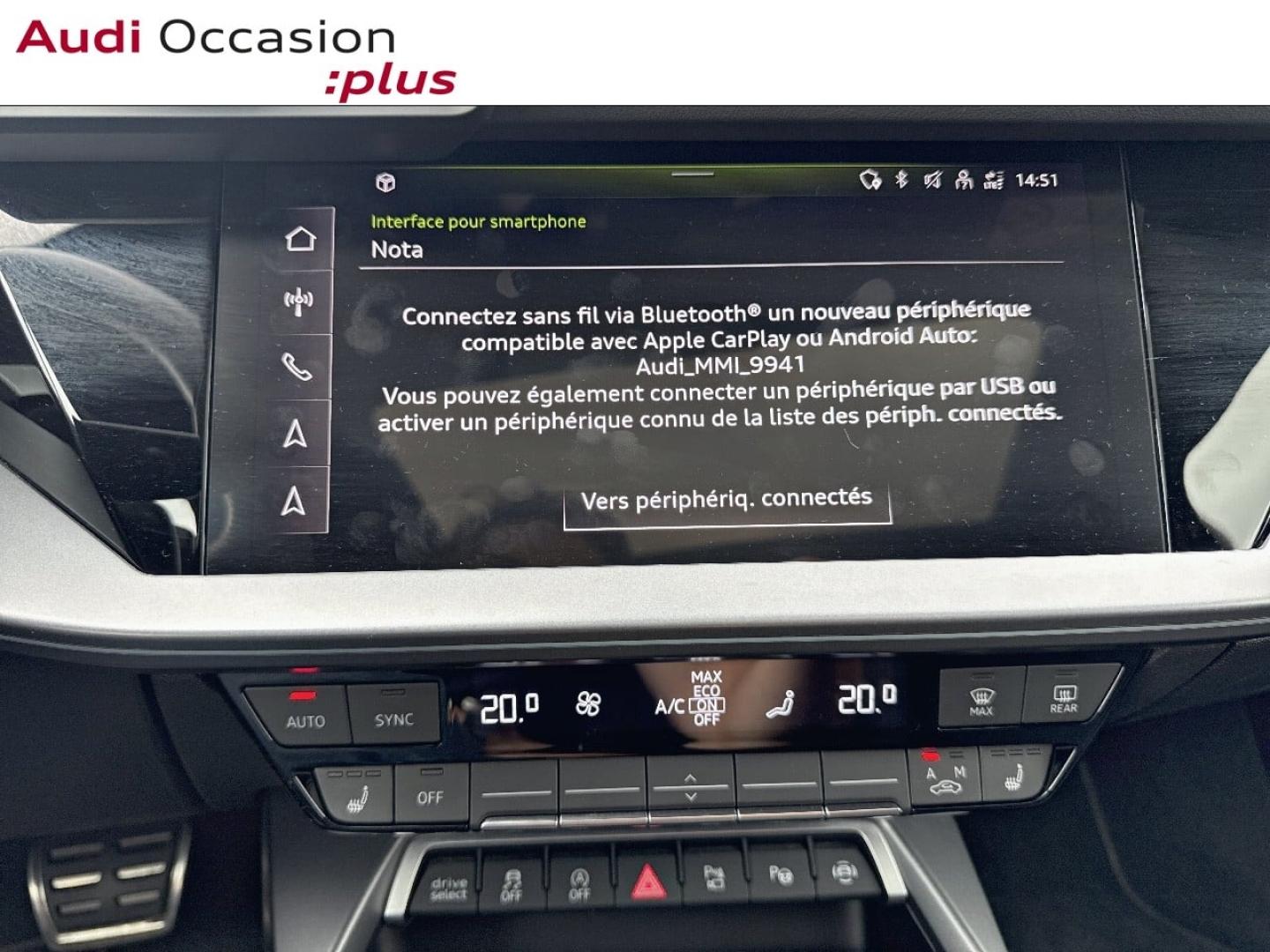 Voitures occasions Audi A3 Sportback S line Lille