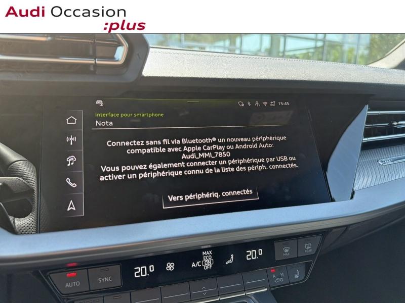Voitures occasions Audi A3 Sportback S line Dunkerque