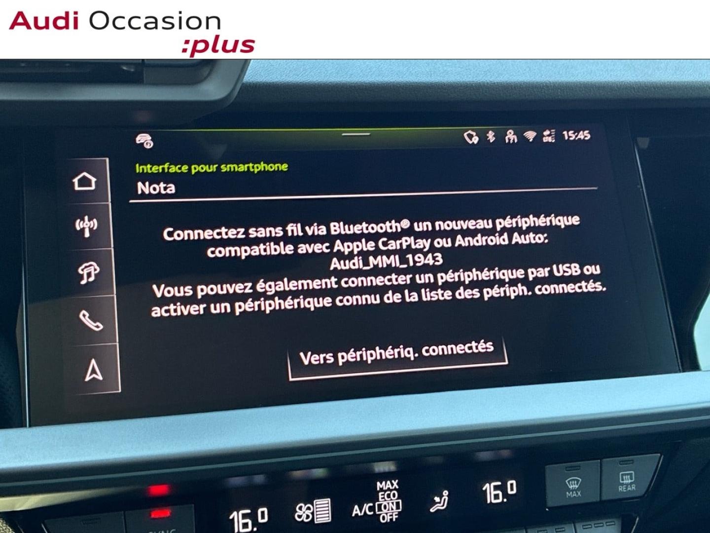 Voitures occasions Audi A3 Sportback S line Clermont-Ferrand