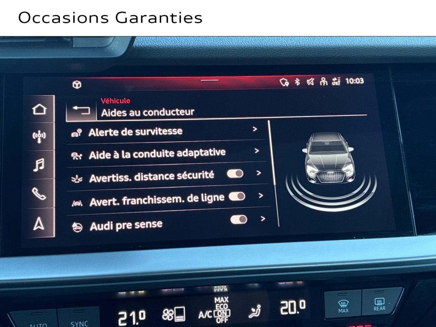 Voitures occasions Audi A3 Berline Design Luxe Clermont-Ferrand