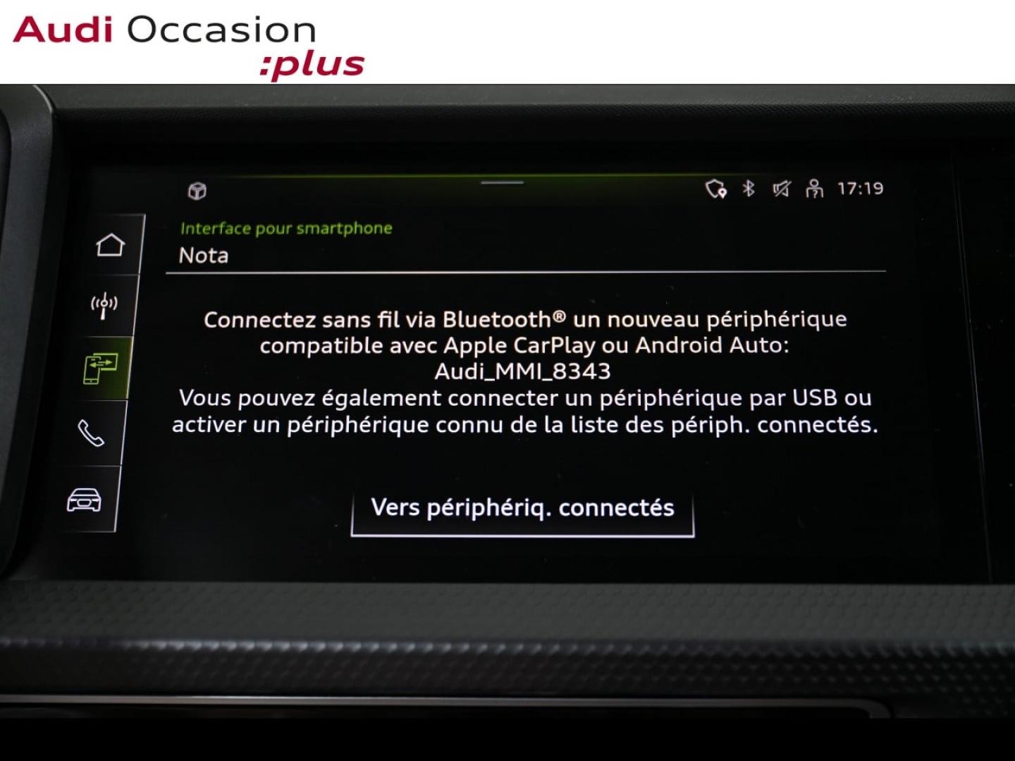 Voitures occasions Audi A1 Sportback Advanced Paris