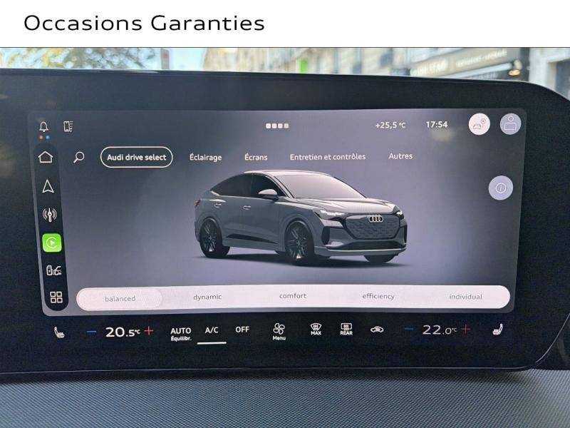 Voitures occasions Audi Q4 Sportback e-tron Base Paris