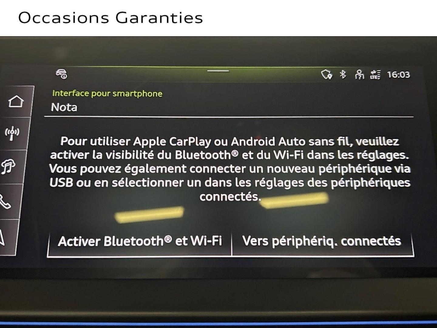 Voitures occasions Audi A3 Sportback S line Paris