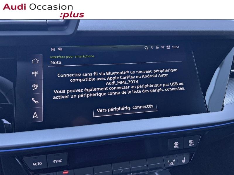 Voitures occasions Audi A3 Sportback S line Saint-Thibault-des-Vignes