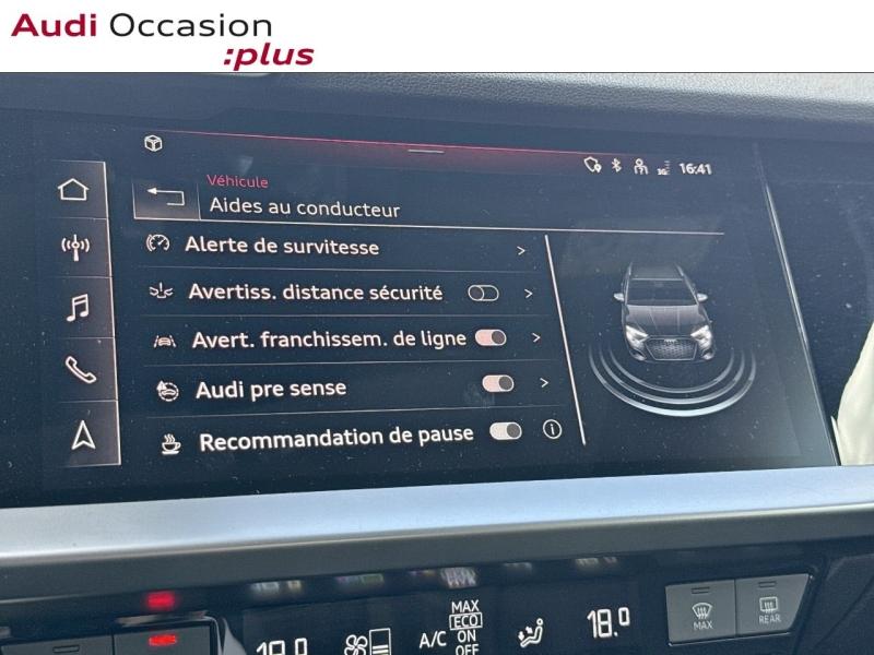 Voitures occasions Audi A3 Sportback S line Saint-Thibault-des-Vignes