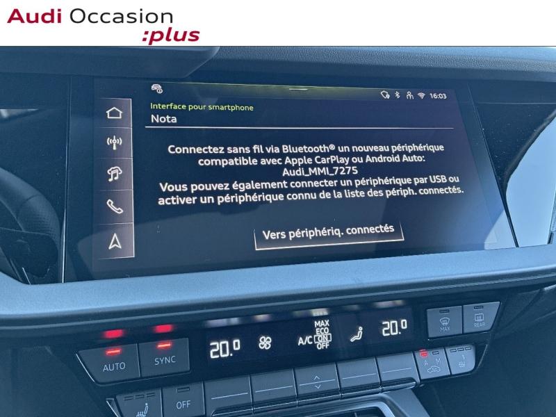 Voitures occasions Audi A3 Sportback S line Saint-Thibault-des-Vignes