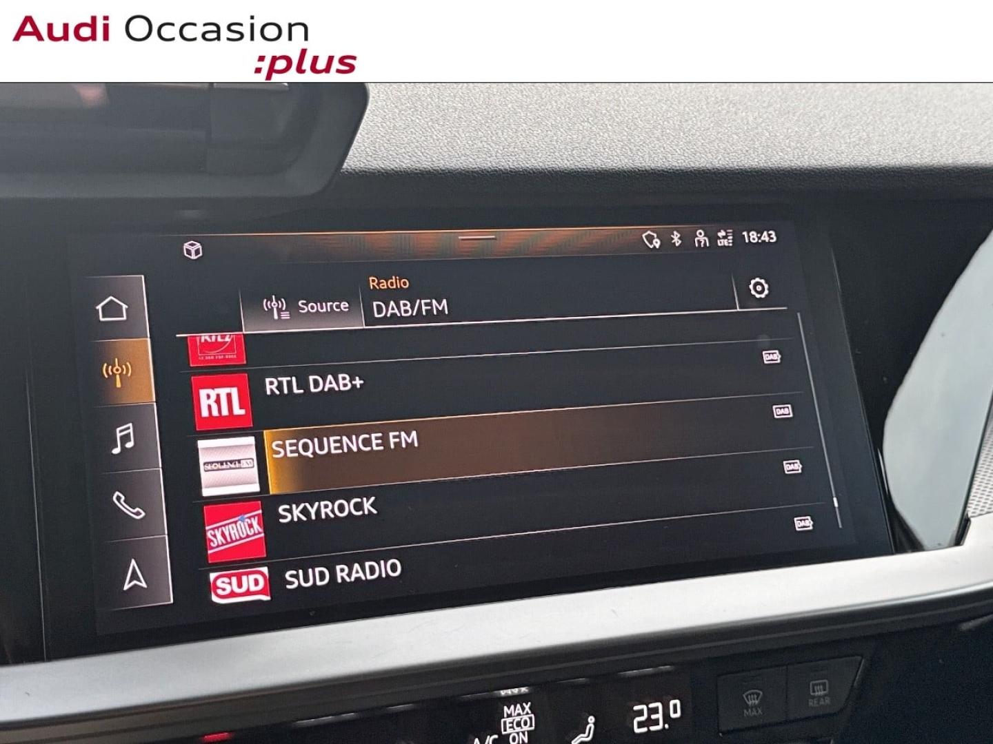 Voitures occasions Audi A3 Sportback S line Saint-Thibault-des-Vignes