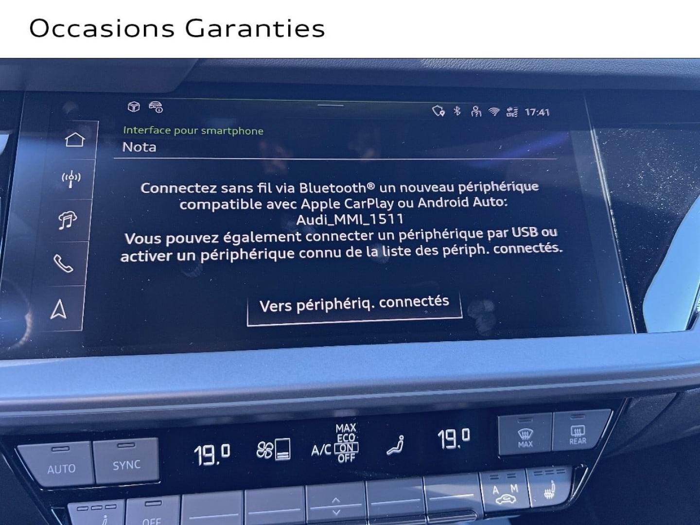Voitures occasions Audi A3 Sportback S line Saint-Thibault-des-Vignes