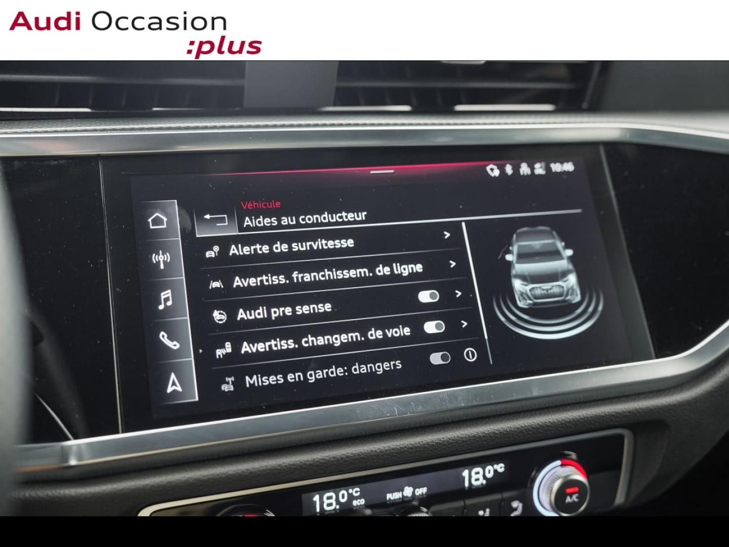 Voitures occasions Audi Q3 Sportback S line Montigny-le-Bretonneux