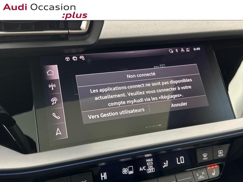 Voitures occasions Audi A3 Sportback S line Montigny-le-Bretonneux