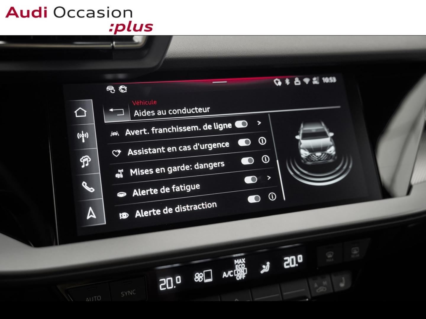 Voitures occasions Audi A3 Sportback S line Montigny-le-Bretonneux