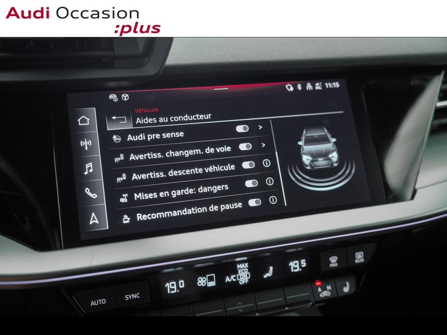 Voitures occasions Audi A3 Sportback S line Montigny-le-Bretonneux