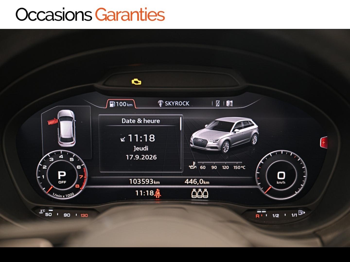 Voitures occasions Audi A3 Sportback Design luxe Montigny-le-Bretonneux