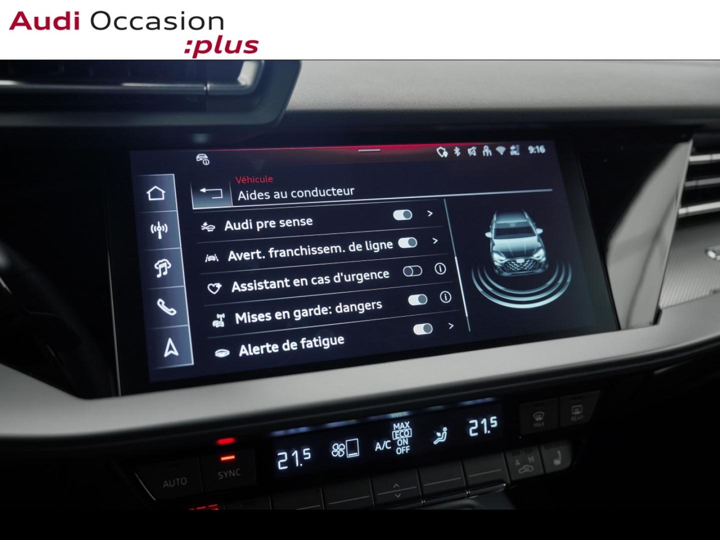 Voitures occasions Audi A3 Sportback S line Montigny-le-Bretonneux