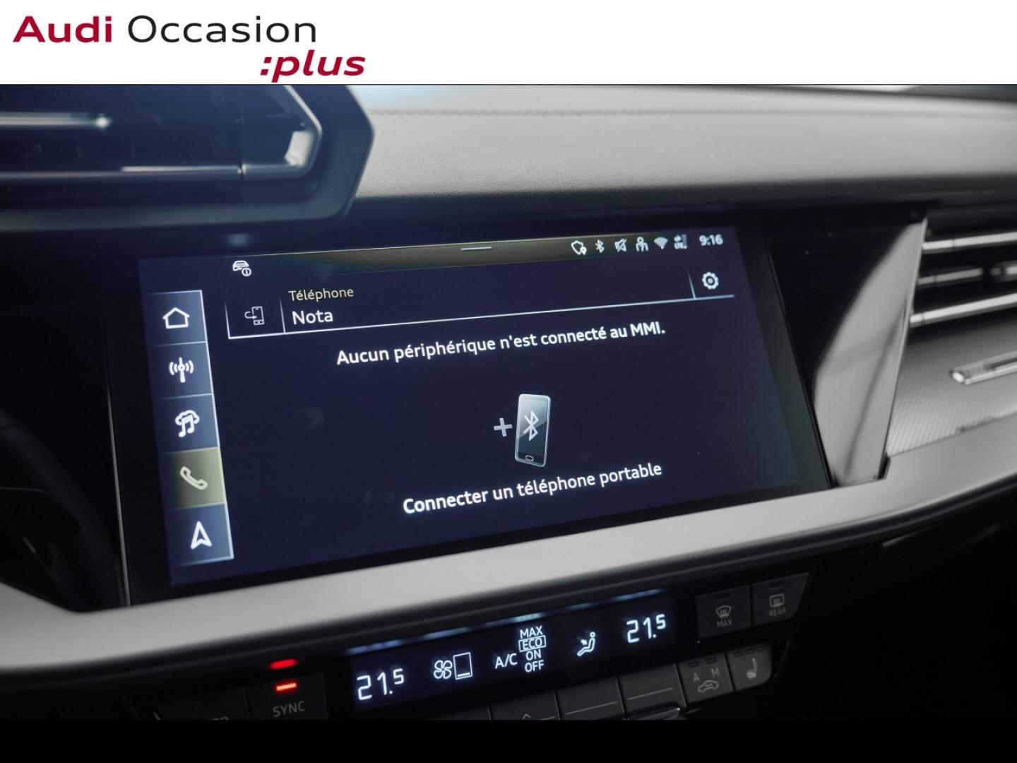 Voitures occasions Audi A3 Sportback S line Montigny-le-Bretonneux