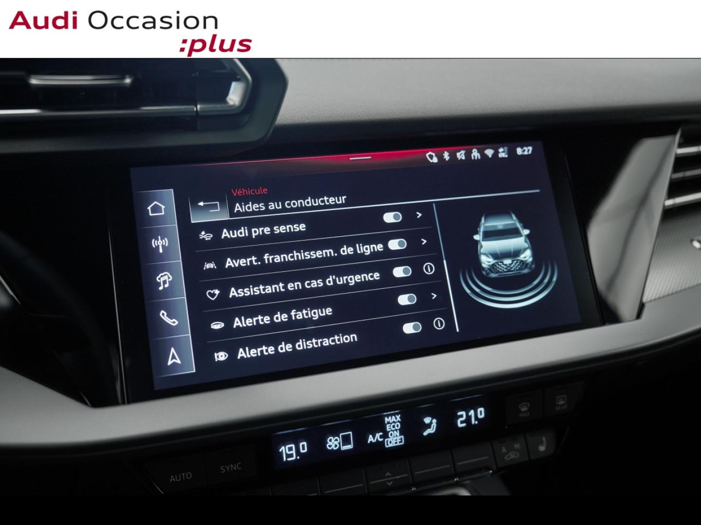Voitures occasions Audi A3 Sportback S line Montigny-le-Bretonneux