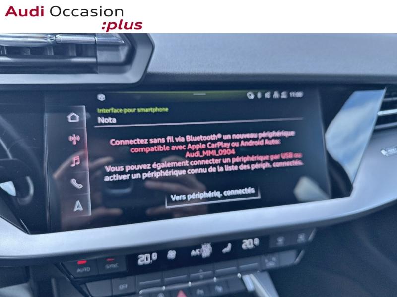 Voitures occasions Audi A3 Sportback S line Rivery
