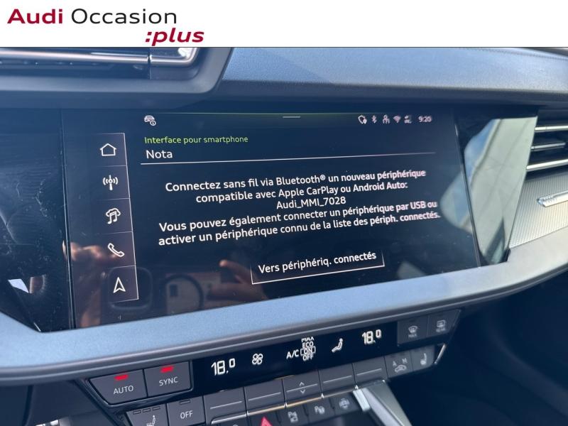 Voitures occasions Audi A3 Sportback S line Rivery