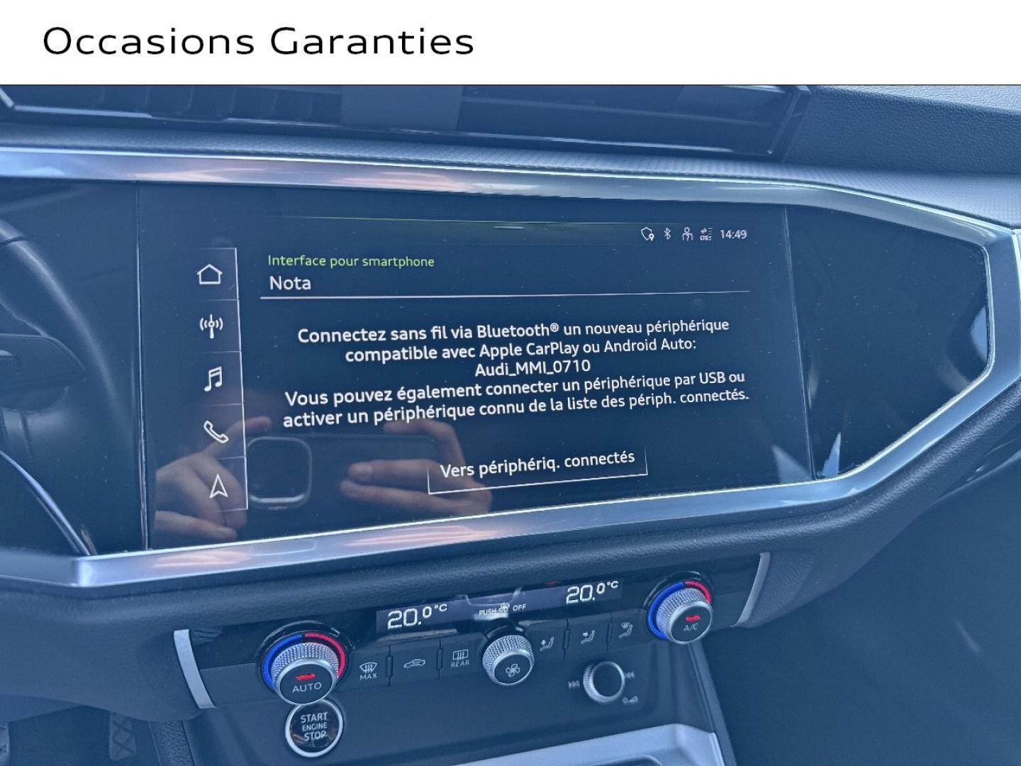 Voitures occasions Audi Q3 Sportback Advanced Rivery
