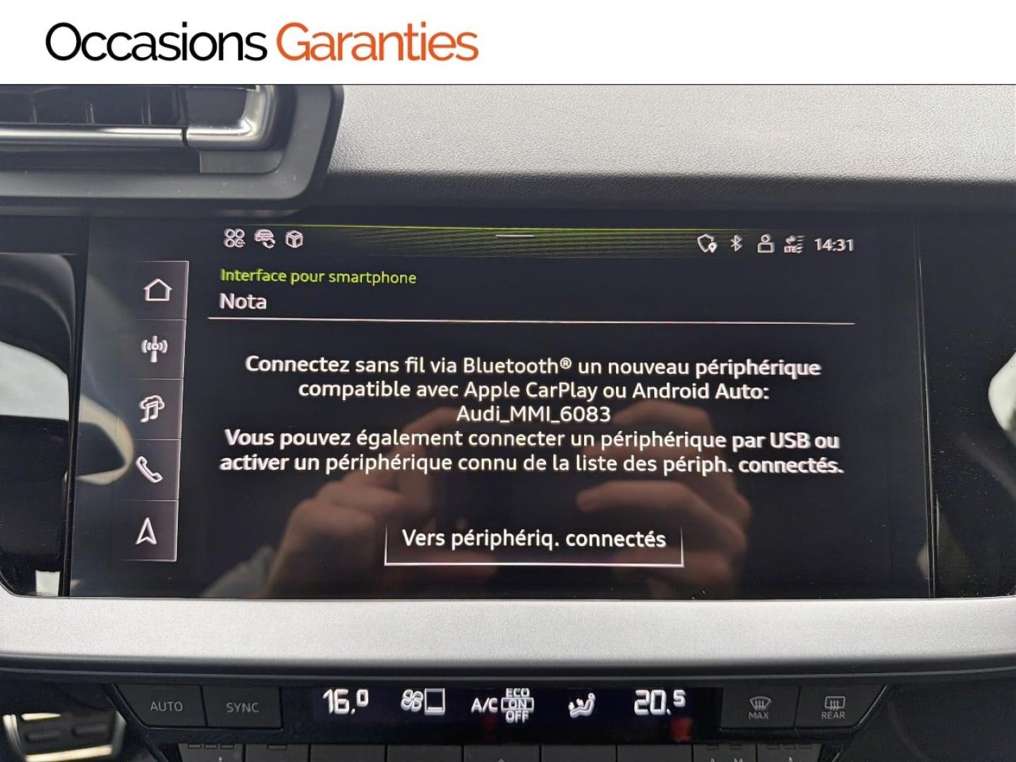 Voitures occasions Audi A3 Sportback S line Nancy