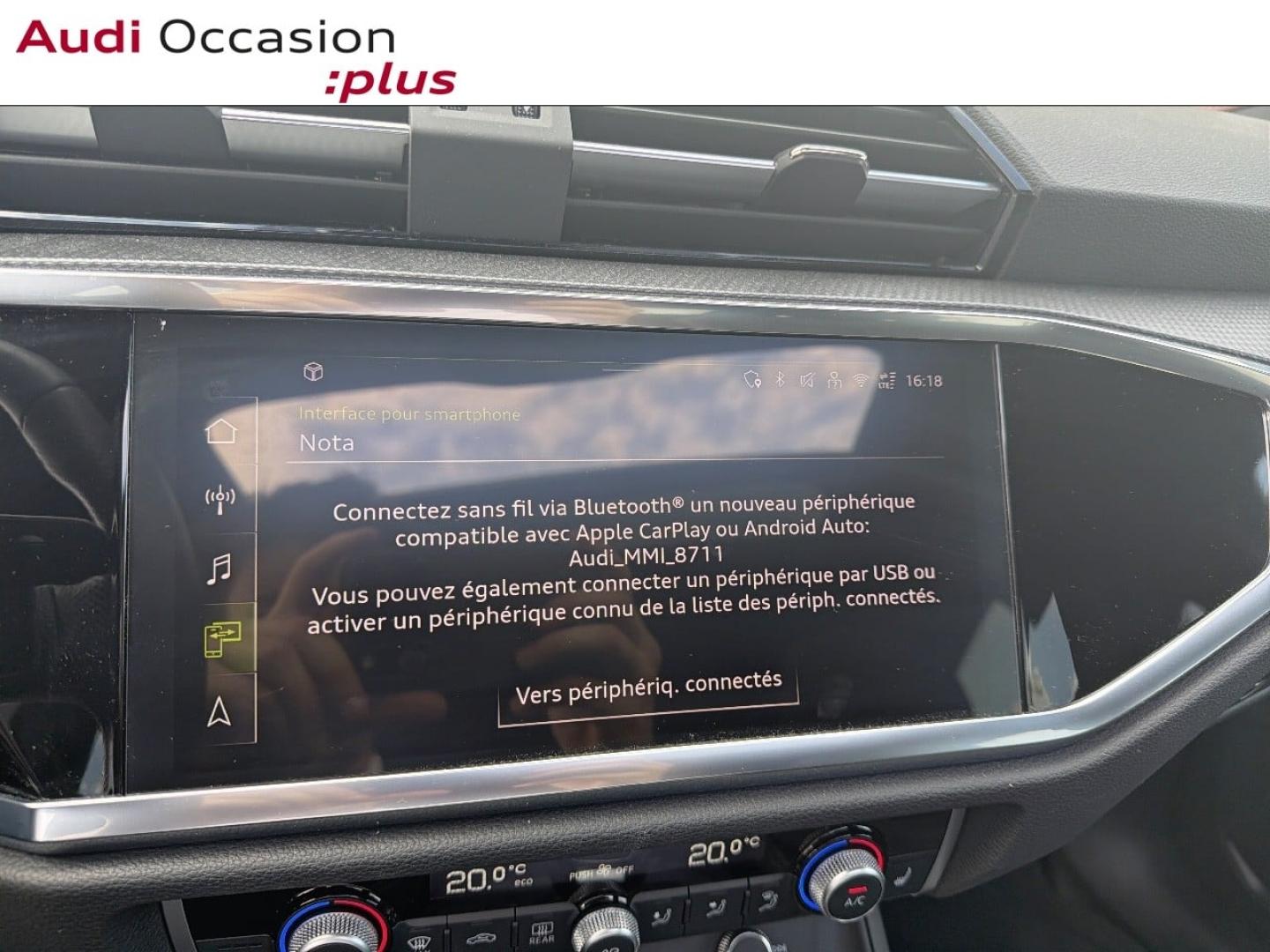 Voitures occasions Audi Q3 Sportback S line plus Rezé