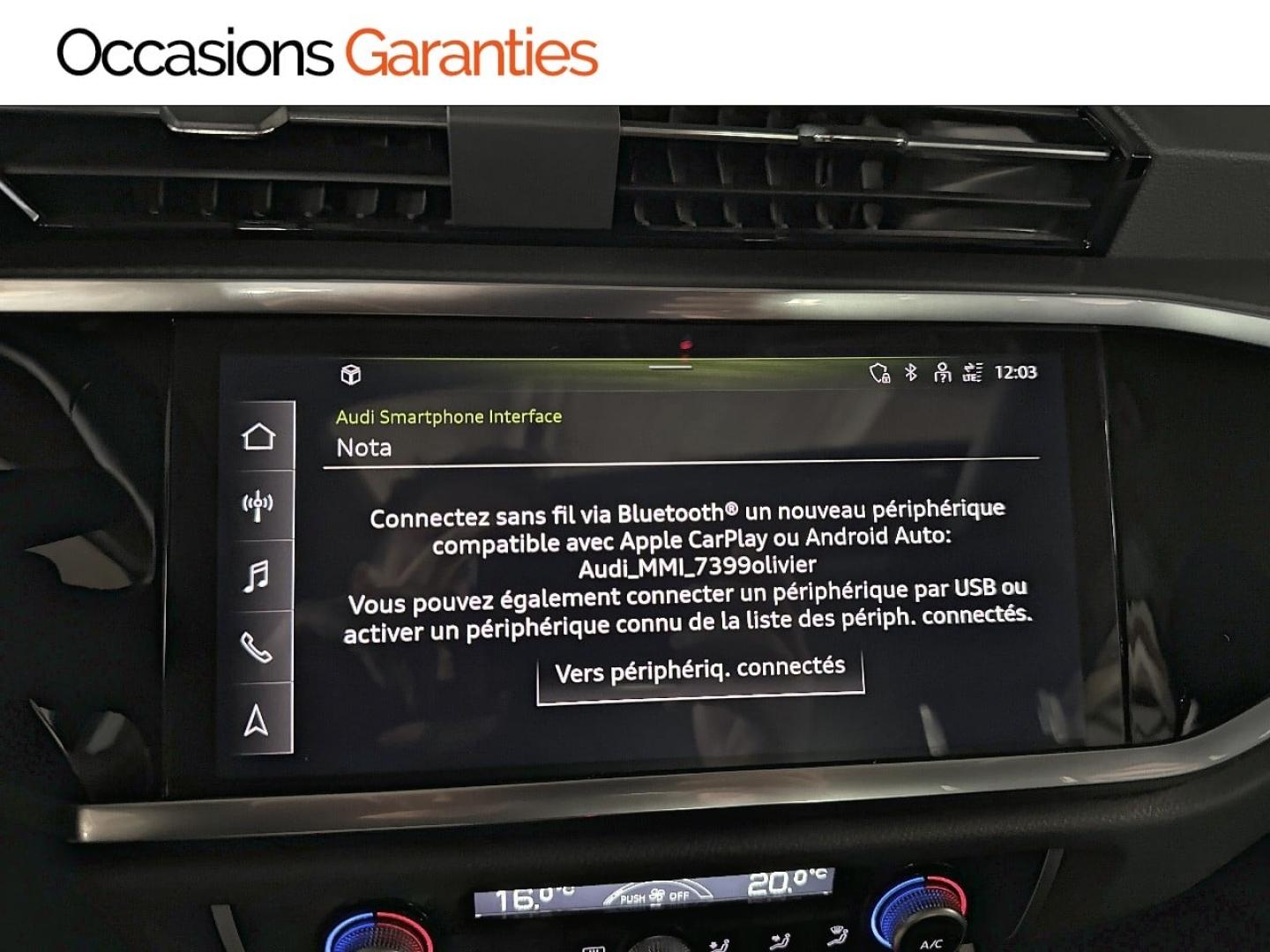 Voitures occasions Audi Q3 Sportback Design Paris