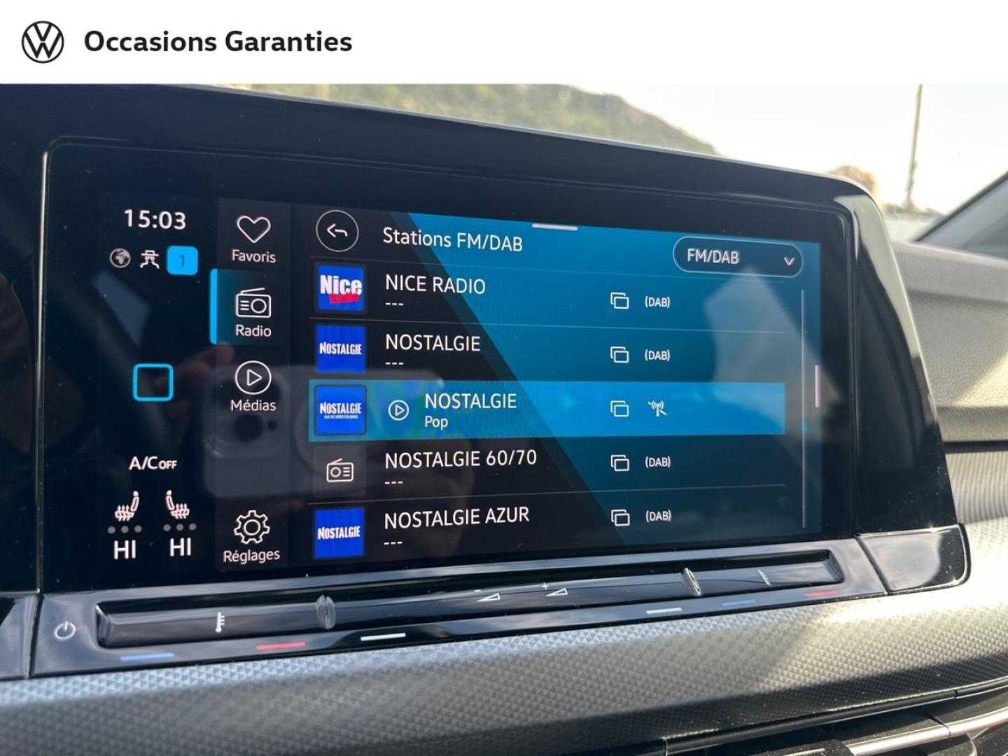 Voitures occasions VOLKSWAGEN GOLF Active Nice