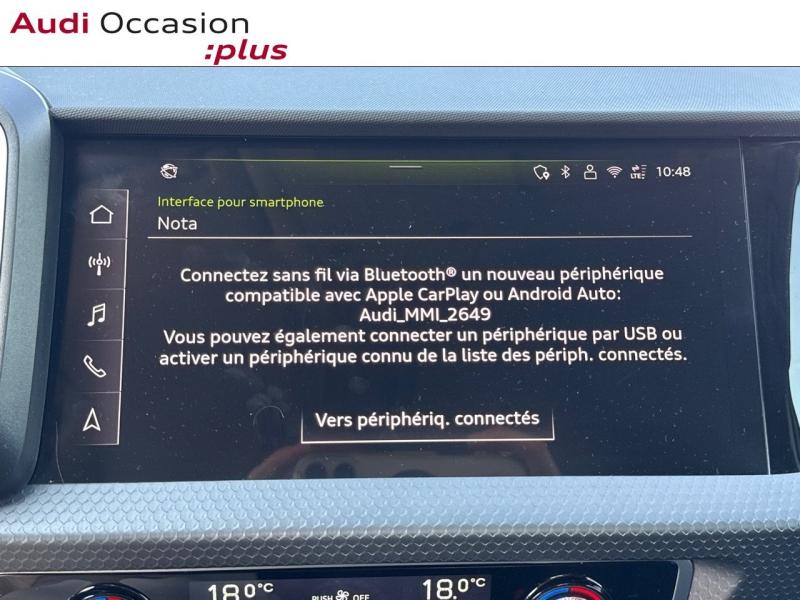 Voitures occasions Audi A1 Sportback Design Dechy