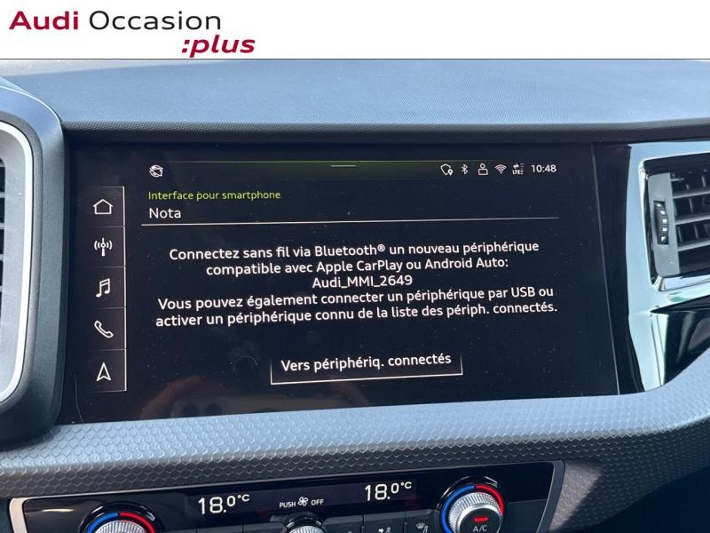 Voitures occasions Audi A1 Sportback Design Dechy