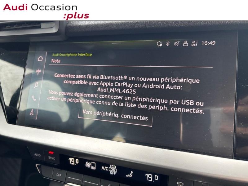 Voitures occasions Audi A3 Sportback Business line Dechy