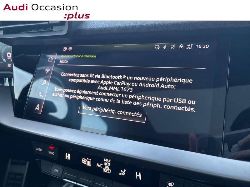 Voitures occasions Audi A3 Sportback S line Dechy