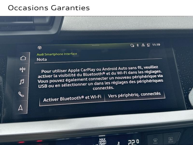 Voitures occasions Audi A3 Berline S line Bruay-la-Buissière