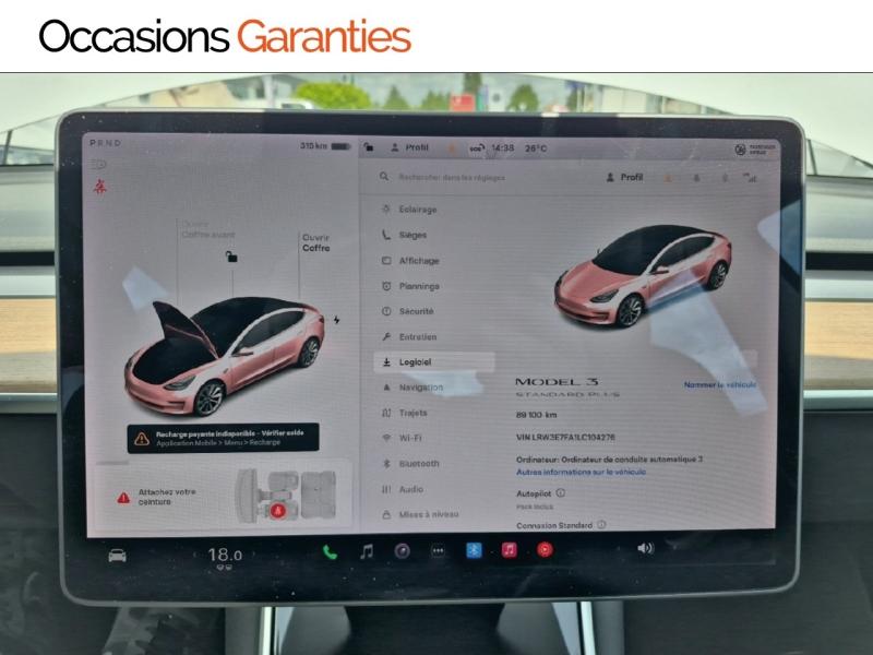 Voitures occasions TESLA MODEL 3 Standard Bruay-la-Buissière