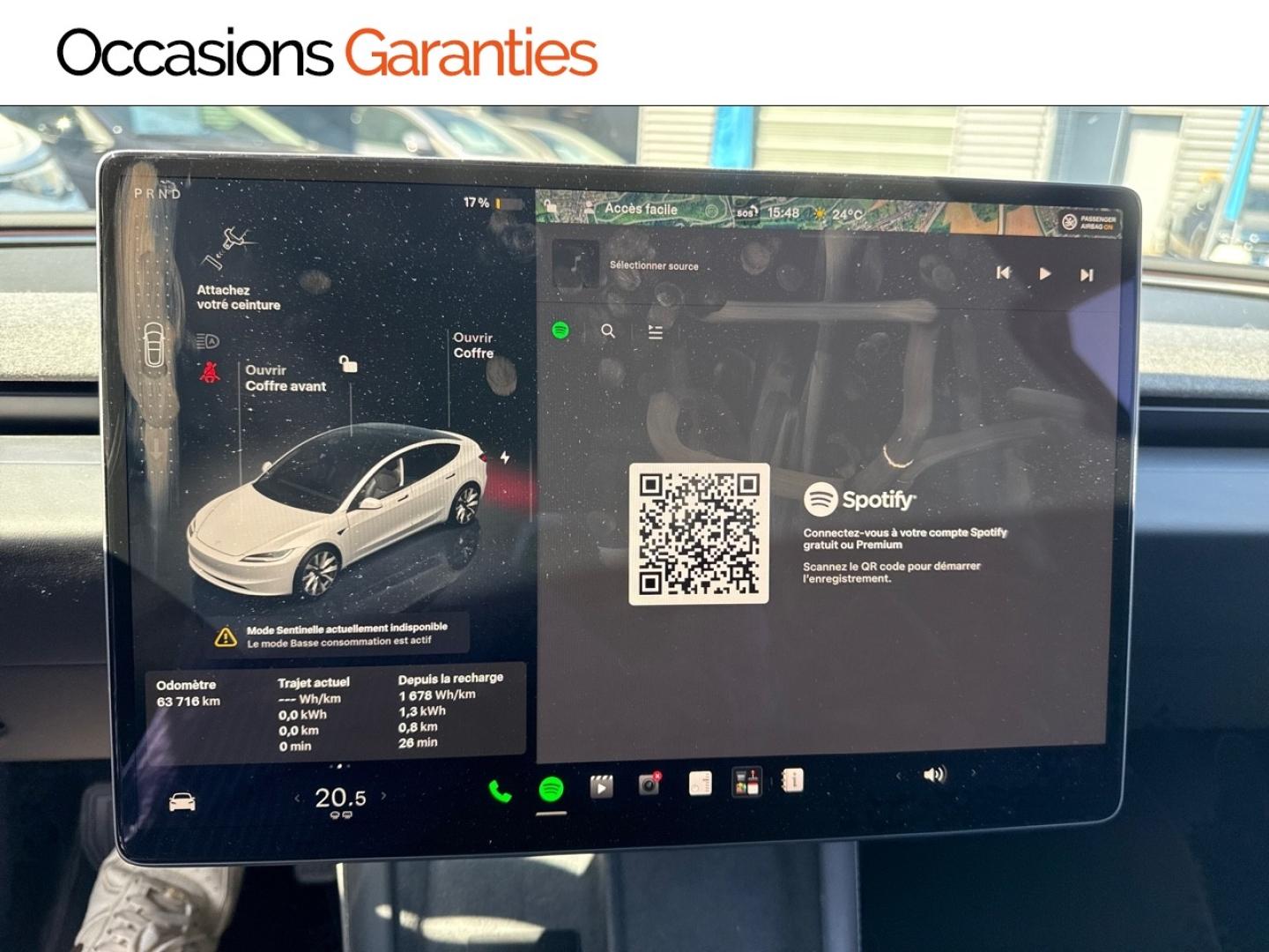 Voitures occasions TESLA MODEL 3 Standard Lens