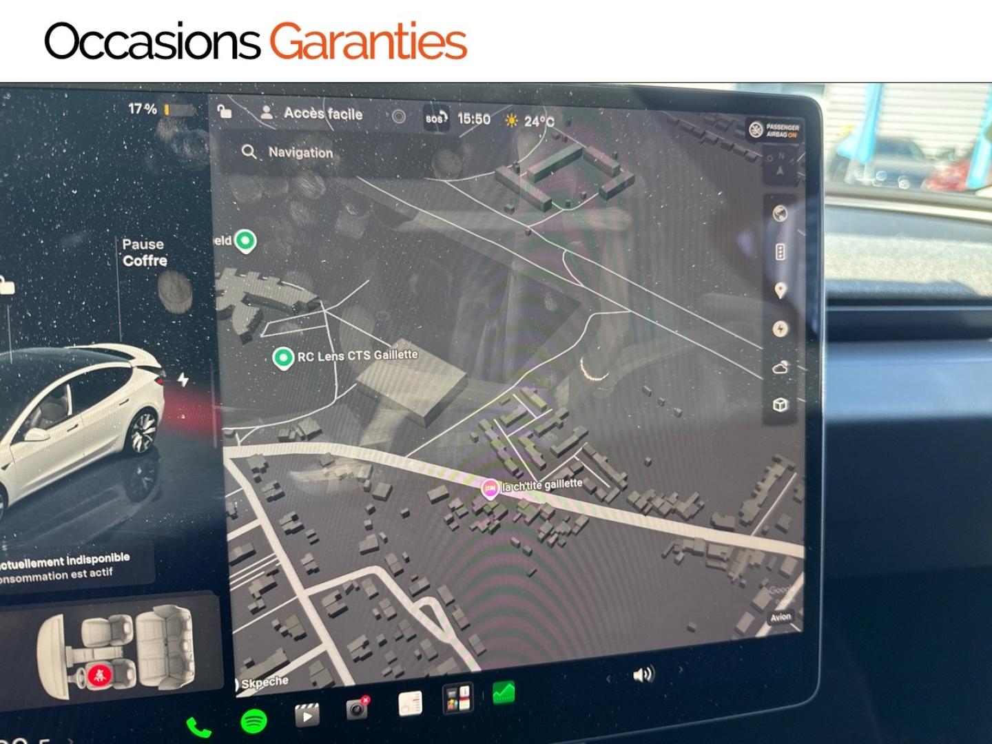 Voitures occasions TESLA MODEL 3 Standard Lens