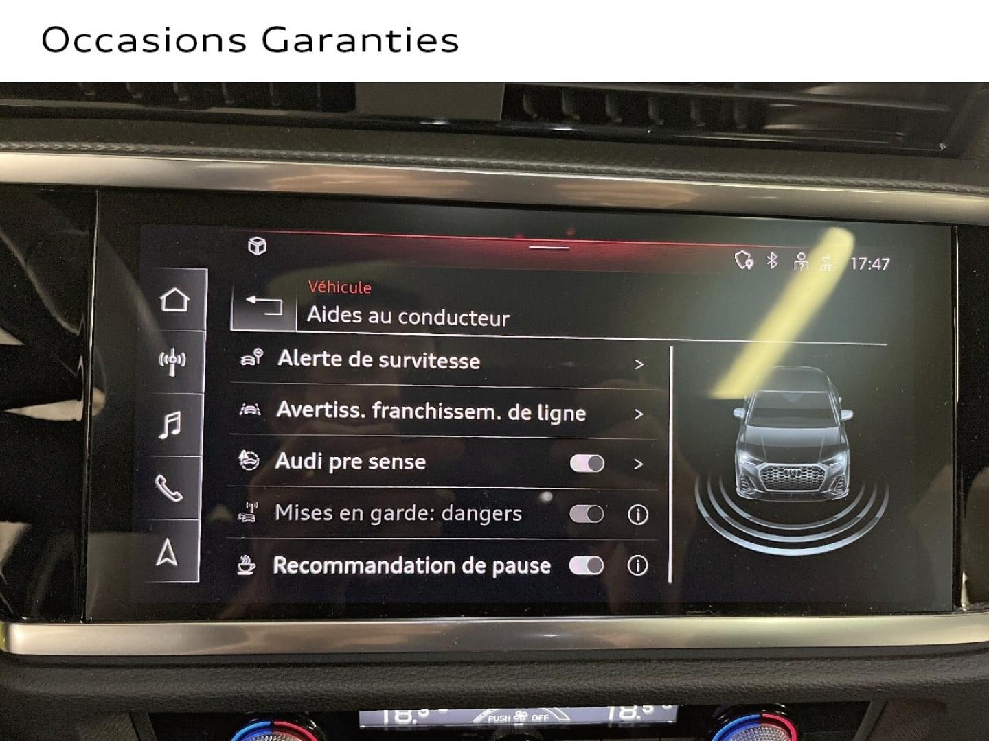 Voitures occasions Audi Q3 Sportback S line Paris
