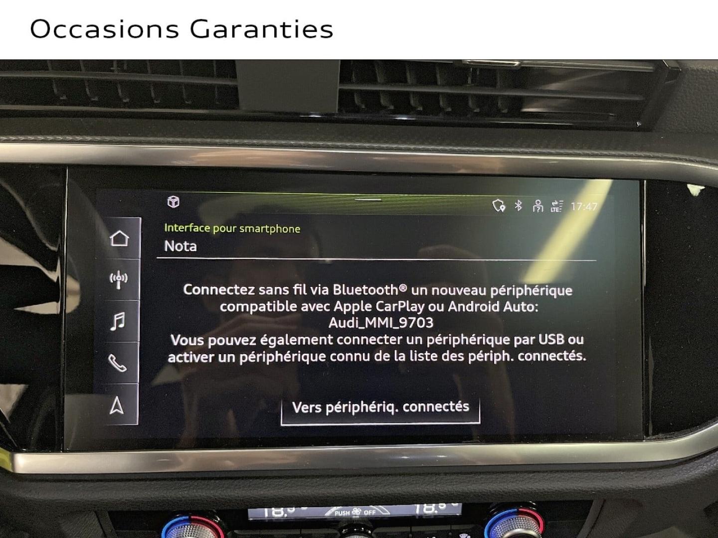 Voitures occasions Audi Q3 Sportback S line Paris